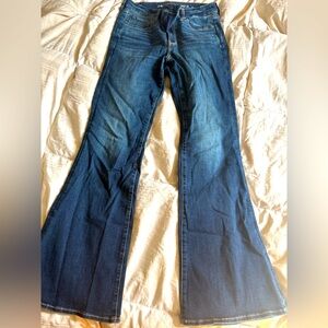 American Eagle Outfitters Dark Blue Flare Jeans